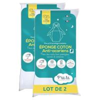 Set van 2 anti-mijt babymatrasbeschermers - voor wieg, reiswieg, kinderwagen - waterdicht Alese - 100% katoenen lus - 40x80 cm