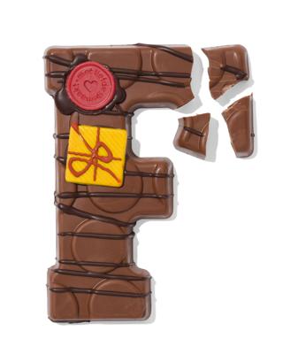 051 Handgedecoreerde Chocoladeletter Melk F 180g
