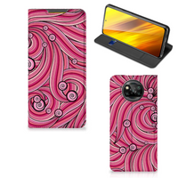 Xiaomi Poco X3 Pro | Poco X3 Bookcase Swirl Pink - thumbnail