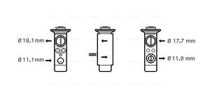 Expansieventiel, airconditioning MS1124