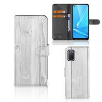 OPPO A72 | OPPO A52 | Book Style Case | White Wood