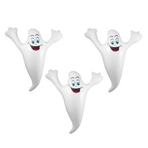 3x stuks opblaasbaar halloween decoratie spook 52 cm