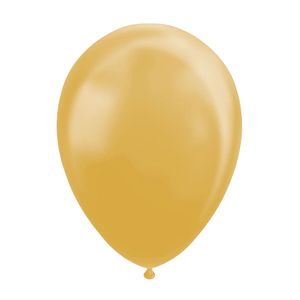 Globos Ballonnen metallic goud 30cm, 10st.