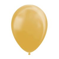 Globos Ballonnen metallic goud 30cm, 10st.