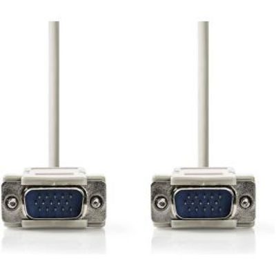 VGA-kabel | VGA male - VGA male | 2,0 m | Ivoor