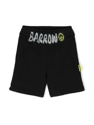 Barrow kids short en coton à logo imprimé - Noir