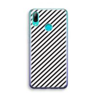 Strepen zwart-wit: Huawei P Smart (2019) Transparant Hoesje