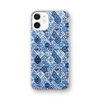 Blauw motief: iPhone 12 mini Transparant Hoesje