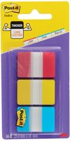 Post-It Tabs, 1 inch Solid, Red, Yellow, Blue, 22 Tabs/Color, 66/Dispenser zelfklevende tab Blauw, Rood, Geel - thumbnail