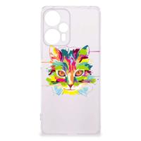 Xiaomi Poco F5 Telefoonhoesje met Naam Cat Color