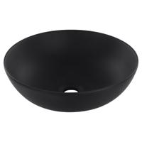 Differnz Slim waskom keramiek | mat zwart | Ø 28.5 x 12.5 cm
