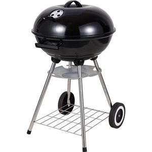 Ronde houtskool barbecue / bbq grill met deksel