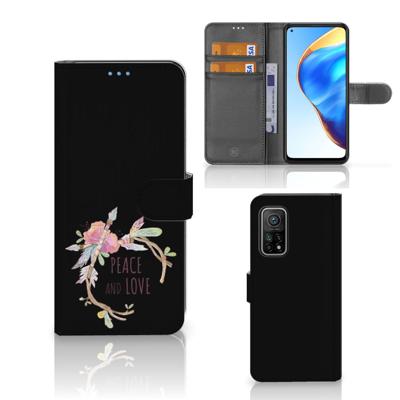 Xiaomi Mi 10T Pro | Mi 10T Leuk Hoesje Boho Text | Portemonnee hoesje Xiaomi Mi 10T Pro | Mi 10T Leuk Hoesje Boho Text | Portemonnee hoesje