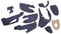 Edge Plaatset 9-delig voor peugeot new vivacity vanaf bouwjaar 2008 50cc 2/4 takt - mat blauw