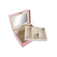 Doos-Juwelenkistje DKD Home Decor Roze Hout MDF 17 x 13 x 8,5 cm