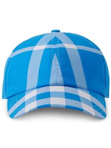 Burberry casquette à carreaux - Bleu