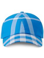 Burberry casquette à carreaux - Bleu