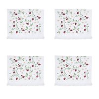 HAES DECO - Gastendoek / handdoek - 40x66 cm - 100% Katoen - Wild Strawberries