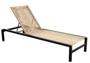 Ishi stackable lounger alu black/rope natural - Yoi