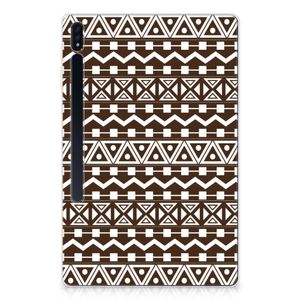 Samsung Galaxy Tab S7 Plus | S8 Plus Hippe Hoes Aztec Brown