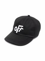 Off-White Kids casquette à logo brodé - Noir