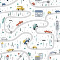 Noordwand Kids Walls Behang met auto's - 45844