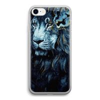 Darkness Lion: iPhone SE 2020 Transparant Hoesje