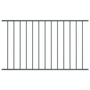 VidaXL Hekpaneel 1,7x0,75 m gepoedercoat staal antraciet