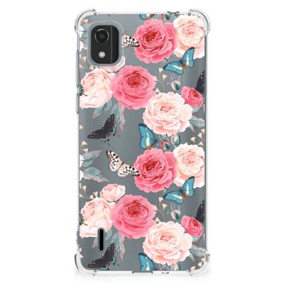 Nokia C2 2nd Edition Case Butterfly Roses Nokia C2 2nd Edition Case Butterfly Roses