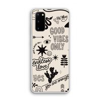 Good vibes: Samsung Galaxy S20 Transparant Hoesje
