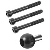 Ram Mounts B-367U Bal voor Stuurklem Basis voor Motor met 1" Bal
