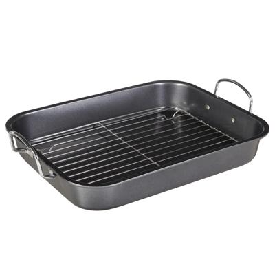 5Five Braadslede/ovenschaal - RVS - rechthoekig - 39 x 29 x 5.5 cm - braadblik - oven