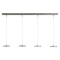 Masterlight Strakke design eettafellampDenia 2 4-lichts nikkel mat - 2082-37-130-4-DW