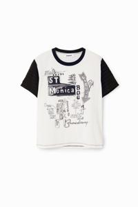 T-shirt met illustraties - WHITE - L