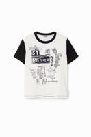 T-shirt met illustraties - WHITE - L - thumbnail