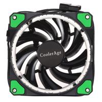 Kleur LED 12cm 3pin Computer onderdelen Chassis Fan Computer als Host voor Fan stille ventilator koeling met macht aansluitkabel (groene Light)(Green