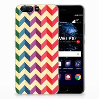 Huawei P10 TPU bumper Zigzag Multi Color - thumbnail