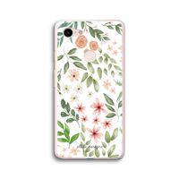 Botanical sweet flower heaven: Google Pixel 3 XL Transparant Hoesje