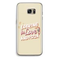 Pizza is the answer: Samsung Galaxy S7 Edge Transparant Hoesje