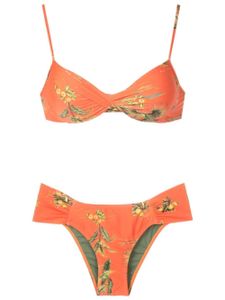 Lygia & Nanny bikini à fleurs - Orange