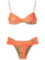 Lygia & Nanny bikini à fleurs - Orange