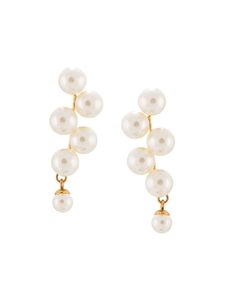 Jennifer Behr boucles d'oreilles pendantes Marcella - Blanc