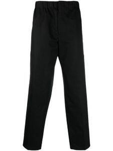 Jil Sander pantalon en coton à coupe droite - Noir