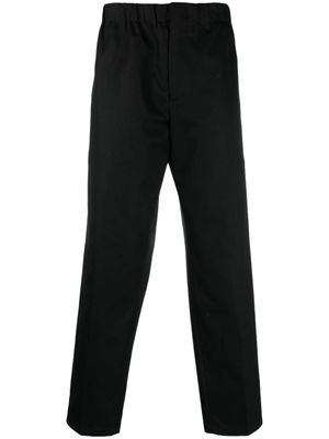Jil Sander pantalon en coton à coupe droite - Noir