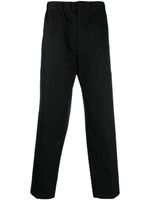 Jil Sander pantalon en coton à coupe droite - Noir