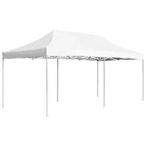 Partytent professioneel inklapbaar 6x3 m aluminium wit