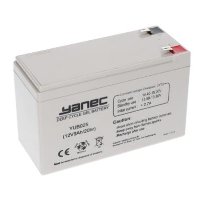YANEC gel accu 12v 9ah