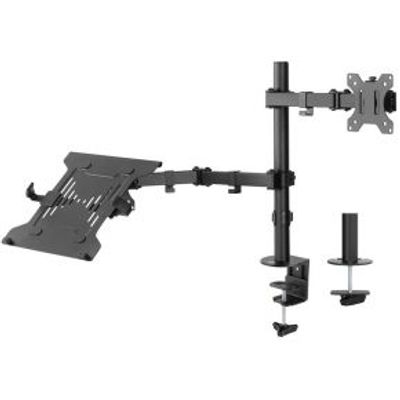 ACT Monitorarm max 32 met laptophouder, 1 scherm