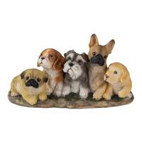 Clayre & Eef Multi Decoratie honden 33*12*17 cm 6PR3341