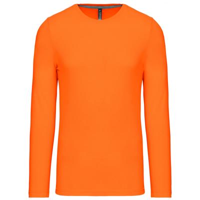 Oranje artikelen Grote maten shirt lange mouwen - heren - katoen